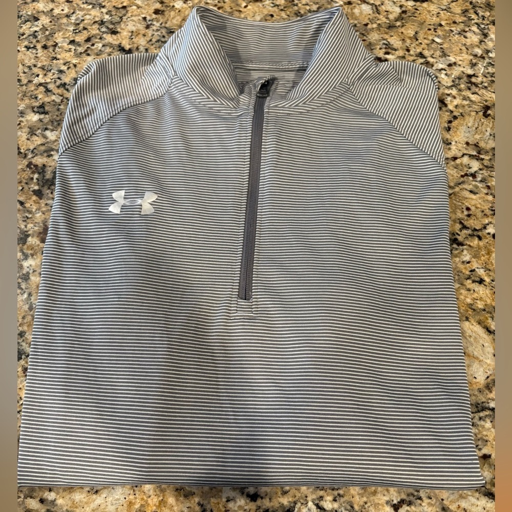 👟UNDER ARMOUR Striped 1/4 Zip Long Sleeve